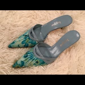 Retro Floral Print Woman’s Slide